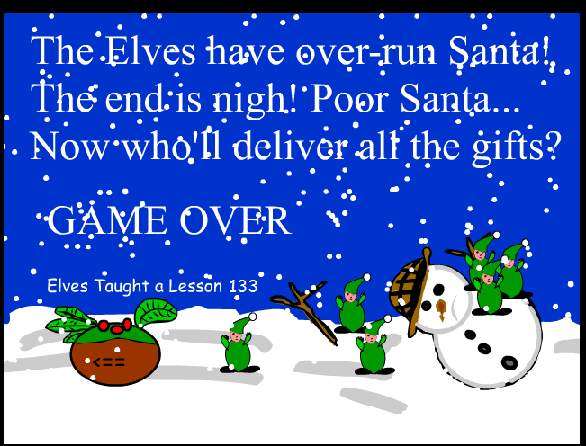 Santa's Elves End Screen